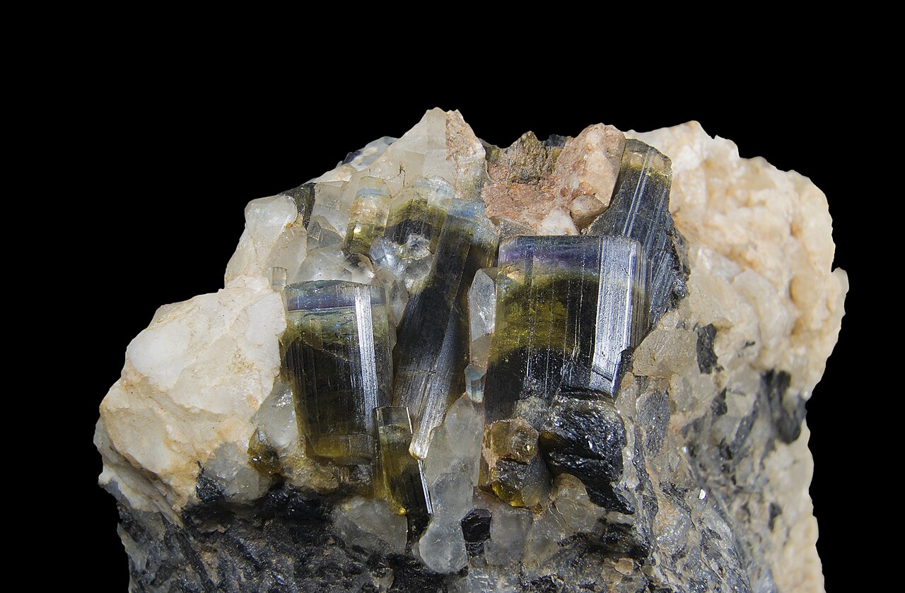 彩色电气石晶体标本（Elbaite）
