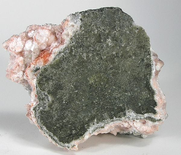 钠沸石放射簇（Natrolite，印度玄武岩气孔晶洞）
