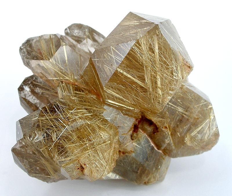 金红石板状包体水晶原矿