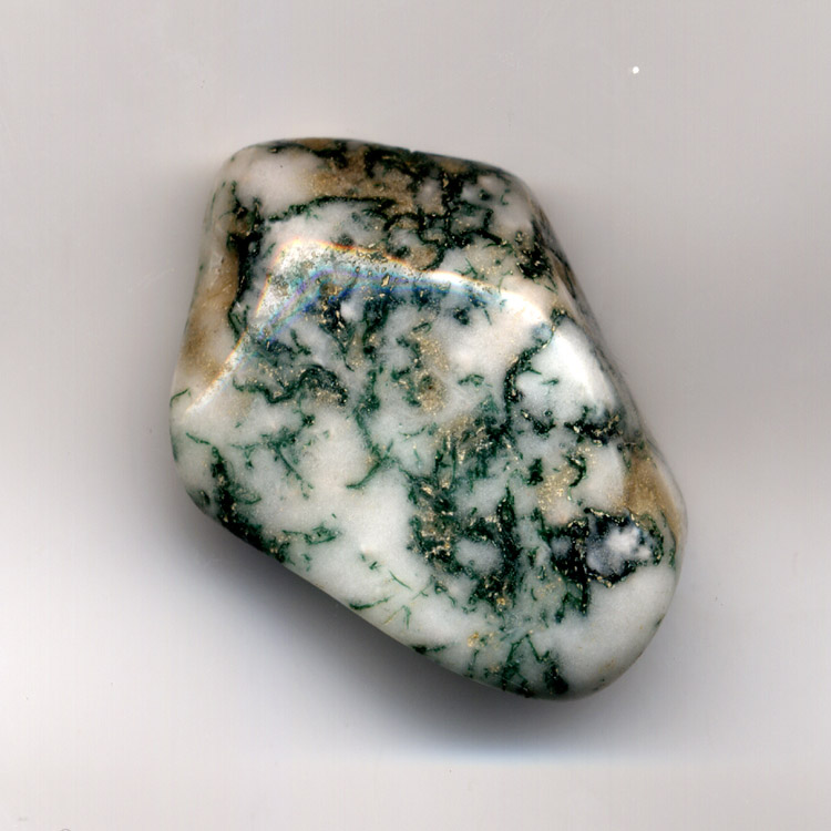 苔藓玛瑙籽料（鹅卵石形态）