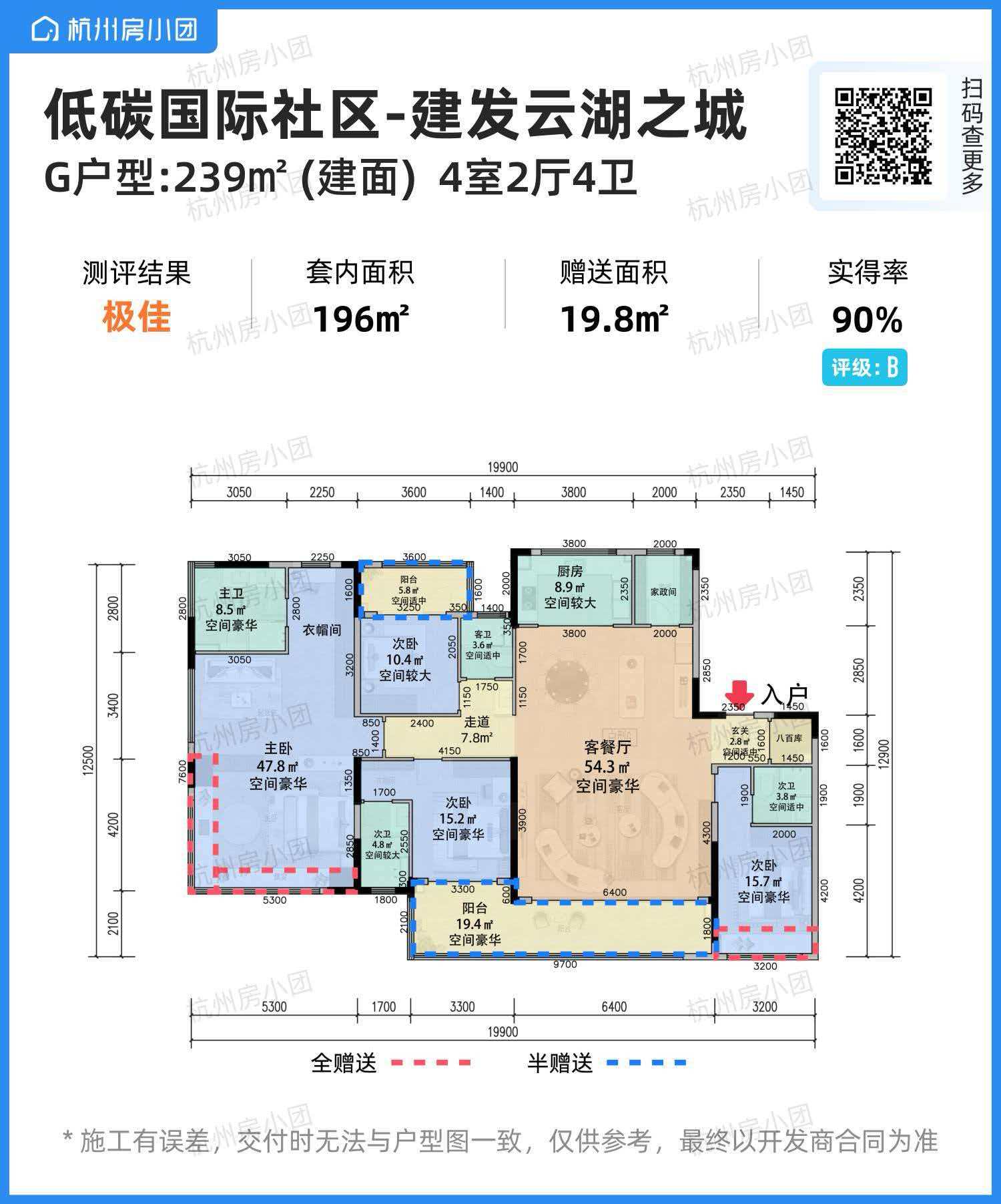 239 平带尺寸户型图